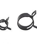 Cool 75 Pc Set Of 6-10mm Q673B Black Vacuum Fuel Oil Hose Pipe Tube Clamps Spring Assortment Kit With Storage Box For Quick Fixes And Super Tight Seals, black spring hose clamps