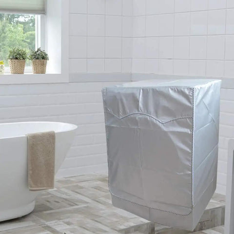 Front Loading Washer And Dryer Cover 27W X 33D X 39H Inches, Waterproof And Sunproof Nylon Fabric covering a washer