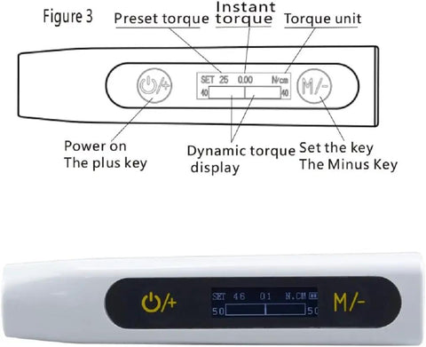 Essential Xux Electric Implant Torque Wrench For Dental Pros, Precision Ratchet Driver Set With 16 Screwdrivers And Storage Case. Compact Lightweight Repair Tool Ideal For Restoring Implants With Accurate Torsion Values In Clinical Settings.