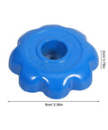 Aluminum Alloy Valve Handle Replacement Hexagonal Hand Wheel For Gas Cylinders Industrial And Laboratory Use Secure Grip Precision Valve Control Durable 4 Pack Compatible With Various Gas Valve Systems blue hex wheel