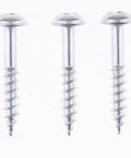 Washer Head Pocket Hole Wood Screws 100 Pieces Self Tapping Stainless Steel Fully Threaded For Woodworking And Pocket Hole Jig Projects 15mm To 20mm Material Thickness