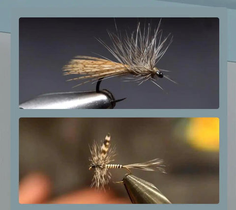 Pack Of 50 Flank Feathers For Fly Tying Natural Barred Mallard Duck Flank Feathers With Wild Goose Hair Wing Fly Lures