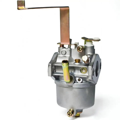 Carburetor Kit Replacement For 63Cc To 64Cc 2HP Gas Generators And Small Engines With Fuel Filter shown in side view.
