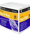 Absorbent White Recycled T Shirt Cloth Rags Box For All Purpose Wiping Cleaning And Polishing Made From 100 Percent Recycled Materials