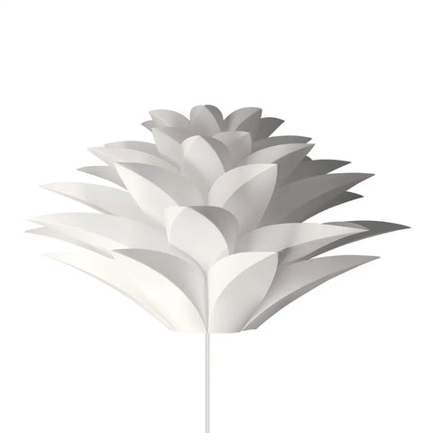 Dope Puzzle Pendant Lamp Shade Lotus Flower DIY Jigsaw Kit For Hanging Ceiling Light Or Floor Lamp White 20 Inch Diameter Easy Assembly