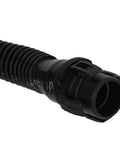 Crankcase Vent Hose Replacement For N55 BMW Engines 2011-2017 close-up view of black plastic breather hose with connector end