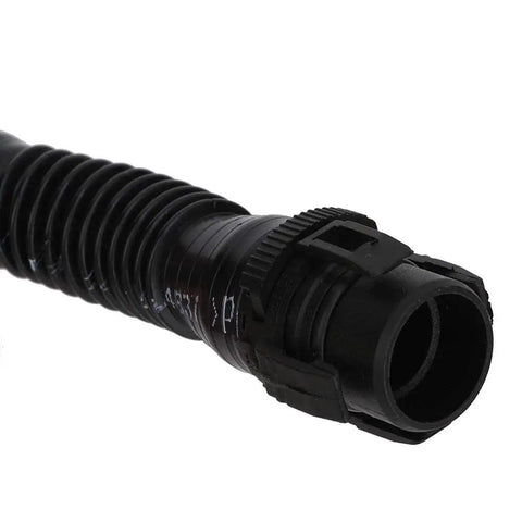 Crankcase Vent Hose Replacement For N55 BMW Engines 2011-2017 close-up view of black plastic breather hose with connector end