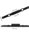 Solid Luggage Handle Button Replacement For Suitcases Black Plastic Pull Grip, 13cm/5.11in size for suitcase repair.
