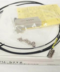 Fiber Optic Sensor FU-57TZ with cables, screws, and manual for industrial automation, precision measurement, and positioning.