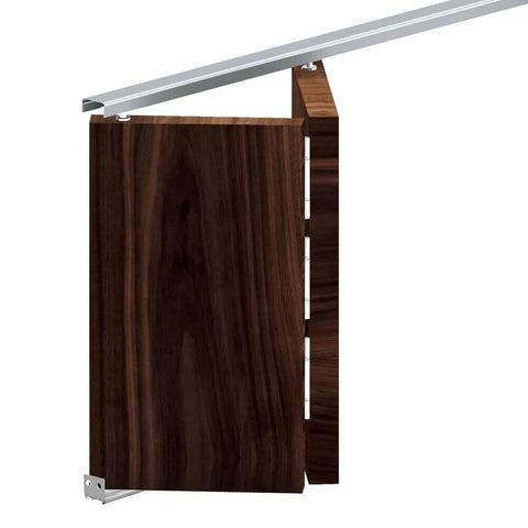 Closet Door Hardware Kit For Two Folding Panels With A 29 Inch Ceiling Track Cut To Fit Opening Supports Up To Thirty Lbs Per Door
