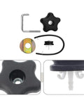 Heavy Duty 2 Set Blower Handle Knob Kit With Bolt Lock Screw And Gasket For Farm Garden Tools. black knob kit parts