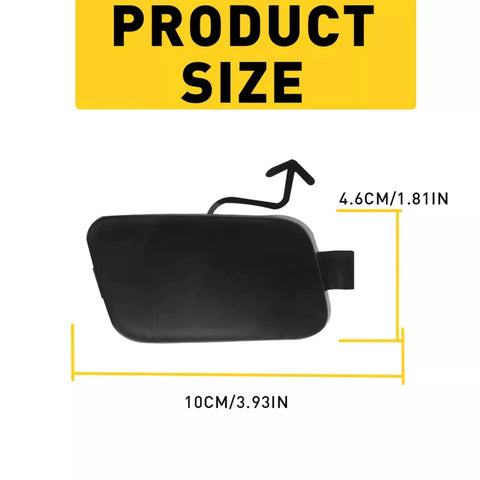 Honda HR-V Front Bumper Tow Hook Cover Cap 2019 2021 ABS Plastic Replacement Eye Cap with dimensions shown