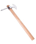Stainless Steel Pickaxe Gardening Tool For Heavy Duty Digging And Soil Breaking, Rust Resistant Handheld Mattock on white background