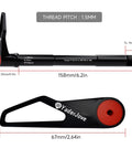 Bike Hub Thru Axle Adapter For RockShox Boost Forks With Quick Release And Handle 15mm By 110mm Lightweight Aluminum