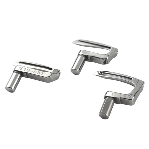 Go-To Looper Kit 19-531, 19-535, 19-536 For Kansai Special DLR-1503 Coverstitch Machines Quarter Inch Gauge Replacement Parts three silver loopers