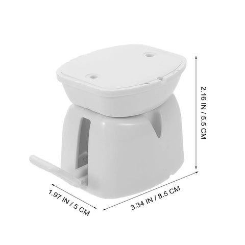 Heavy Duty Rv Door Catch Keeps Enclosed Trailer And Camper Entry Secure With Easy Install Sturdy Locking Mechanism Plastic Holder. White, compact design.