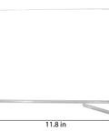 8 Pack Acrylic Shelf Dividers for Closet Organization, measuring 8in high and 11.8in width with clear design, shown with dimensions.