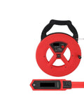 No Sweat Wall Scanner With Dead Easy Stud Detection And Deep Range Pipe Blockage Locator For Live Wire Cable Finder Plus Reliable Plumbing Diagnostic Tool, featuring a red measuring reel and handheld monitor.