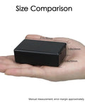 5 Pack Plastic Project Boxes Junction Case For Electronics Black External 3.1 In X 2.0 In X 1.0 In size shown in hand
