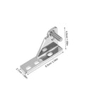 Beefy Heavy Duty Refrigerator Door Hinges Replacement Kit 4 Pack For Commercial Kitchens And Freezers Moistureproof Zinc Alloy Fridge Hinges With Easy Installation, 8.5cm hinge