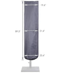 Patio Umbrella Cover With Rod For 7 To 11 Foot And 15 Foot Double Sided Umbrellas Built Tough With 600D Oxford Fabric Waterproof Zippered Weatherproof Gray