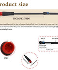Side view of waterproof e-bike brake sensor cable with 2-pin magnetic plug, 35 cm long.