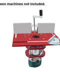 Ridiculously Solid Aluminum Router Table Insert Plate For Your Workshop slick sliding surface with adjustable guide.