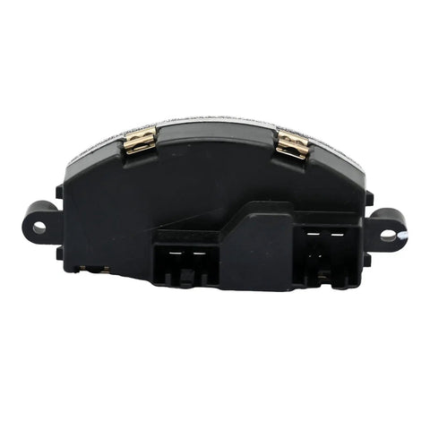 Direct Drop In Front Blower Motor Resistor For Buick Enclave 2013 To 2017 showing top view with connectors and mounting slot.