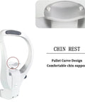 Adjustable chin rest with pallet curve design for stable support; perfect for optometry professionals eye exams.