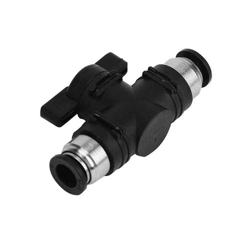 5/16 Inch Push To Connect Pneumatic Ball Valve For Air And Water Flow Control, Dead Simple Quick Disconnect Union Built With Heavy Duty PBT Resin For A Tight Secure Fit