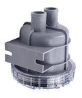 Rugged Boat Water Intake Strainer Fittings For Marine Engine Cooling Seawater, gray filter unit with transparent cover