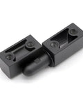 Inline Lift-Off Hinge Detachable Release Hinge One-Piece Zinc Die-Casting Black Powder Coated Finish M2.5x10 for Cabinets and DIY Projects