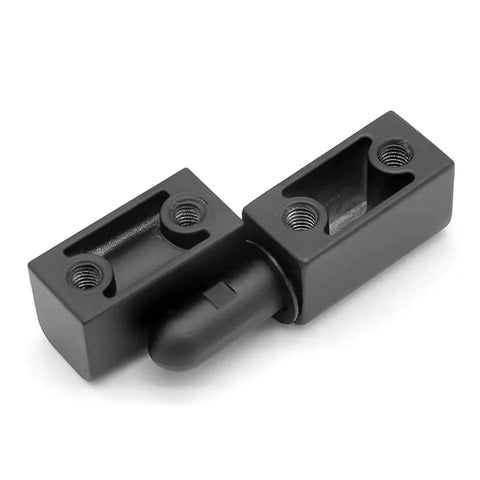 Inline Lift-Off Hinge Detachable Release Hinge One-Piece Zinc Die-Casting Black Powder Coated Finish M2.5x10 for Cabinets and DIY Projects