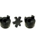 Flexible 5/8 By 5/8 L-Jaw Coupling Set, 3-Piece With Buna N NBR Rubber Spider Insert, Heavy-Duty Replacement For L-Jaw Systems