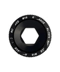 Aluminum Alloy Crank Arm Fixing Bolt And Crankset Nut For MTB Bikes CNC Machined Screw Cap Cover M18 M20 Black High Strength