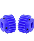 Blue Nylon Bevel Spur Gear Pinion 2M Pitch With 14mm Bore And 5mm Keyway, 15 Teeth To 30 Teeth Motor Gear
