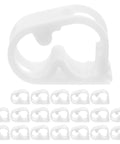White Plastic Flow Control Tube Clips Set 20 Pcs Adjustable Hose Clamps For 1/4 To 5/16 Inch Tubing Precise Liquid Flow Management