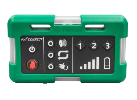 Three Piece Wireless Cable Pulling Signal System With Magnets And Bright LED Visuals For Noise Free Jobsite Comms. Remote control unit design.