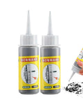 Two 60 ml bottles of Two Pack Lock Cylinder Graphite Lubricant Powder With Needle Tube Dust Free Lubricant For Keys, Doors And Hinges
