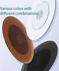 Silky Smooth Lazy Susan Turntable Crafted From Hella Durable Tempered Glass For Effortless 360 Degree Serving Ideal For Family Potlucks And Cozy Tabletop Setup with various colors.