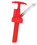 Top Notch Portable Transfer Pump For 20L Drums That Handles Engine Oil And Fluids With ease, Featuring Durable Red Plastic Build.