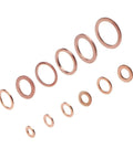 Heavy Duty Copper Washer Gasket Kit With 100 To 200 pcs Plus Nuts Bolts For Car Sump Plug Seals Engine Fixes Heat Resistant Performance Reliable Universal Fit For Many Types Ensuring Tight Seals For Part Maintenance Auto Repair Easy Install Today, assorted copper washers