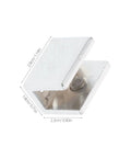 Built Like A Tank Zinc Alloy Glass Shelf Clamps For Bathroom Shower Panels Six Piece Set Anti Scratch heavy-duty clamp detail