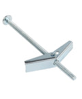Toggle Bolt Set With Zinc Plated Steel Wing Nut For Hanging Heavy Items On Drywall And Hollow Walls One Eighth Inch By Three Inch Includes Twenty Five Pack For Lamps Shelves Cabinets Coat Racks And More