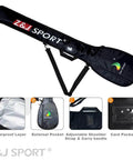 Durable Paddle Bag For Outrigger Canoe And Dragon Boat Paddles Multi Pocket Paddle Cover With Foam Padding And Silver Waterproof Layer