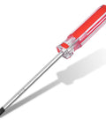 Top Shelf T20 Security Torx Screwdriver with red coated handle and S2 steel shaft for fast fastener removal.