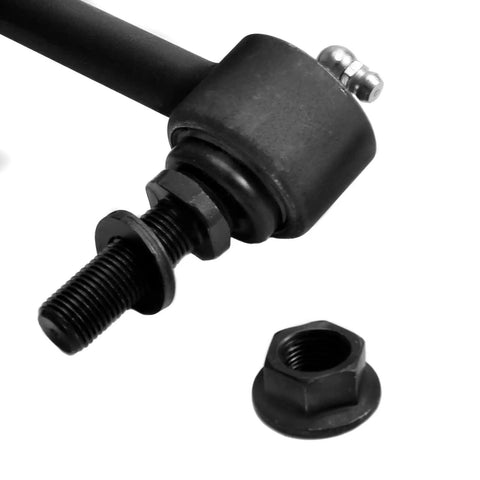 2 Pack Front Sway Bar End Links K90680 That Fit 2000 Through 2006 Toyota Tundra And 2001 Through 2007 Toyota Sequoia, black greasable socket end link close-up