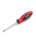 Torx T10 Screwdriver With 4 Inch Shank Quick Turn Round Front Handle And Tri Lobe Grip For High Torque Workhorse With Soft Overmold