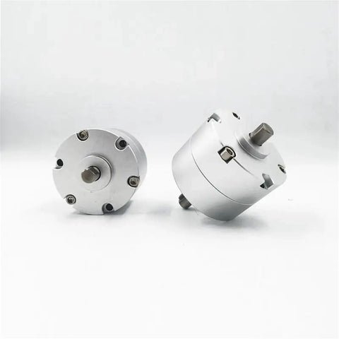Heavy Duty Rotary Actuator Vane Pneumatic Cylinder Smooth Rotate 90 180 270 Degrees, aluminum, compact design for precision air control.
