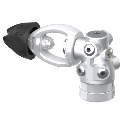 Close-up of IT500 ICE Scuba Regulator and Emergency Octopus Set With Venturi Adjust highlighting ports and ergonomic design.